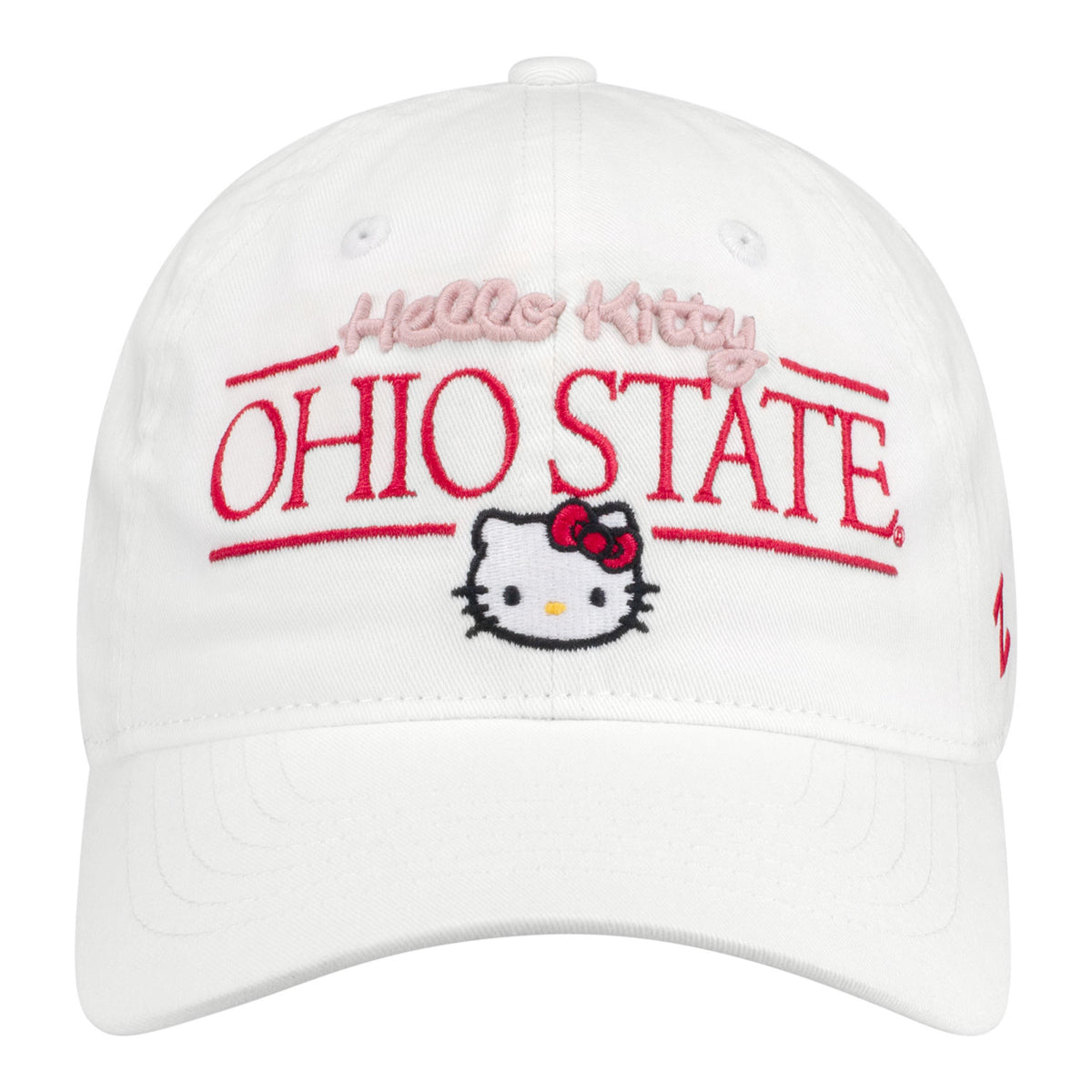 Ladies Ohio State Buckeyes Hello Kitty Hat - Front View