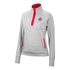 Ladies Ohio State Buckeyes Lillian 1/4 Snap Jacket - In Gray - Front View