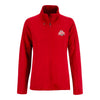 Ladies Ohio State Buckeyes Full Zip Generation Red Jacket - In Scarlet - Front View