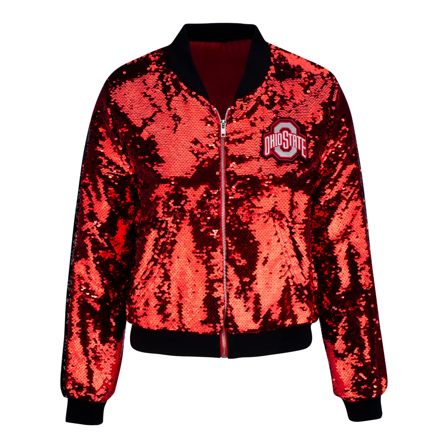 Ohio State Buckeyes Sequin Jacket, XS