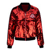 Ladies Ohio State Buckeyes Sequin Jacket - In Scarlet - Front View