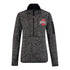 Ladies Ohio State Buckeyes 1/2 Zip Fortune Primary Black Jacket - In Black - Front View