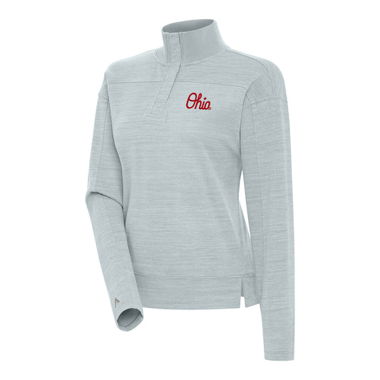 Ladies Ohio State Buckeyes Script Logo Jacket - Front View