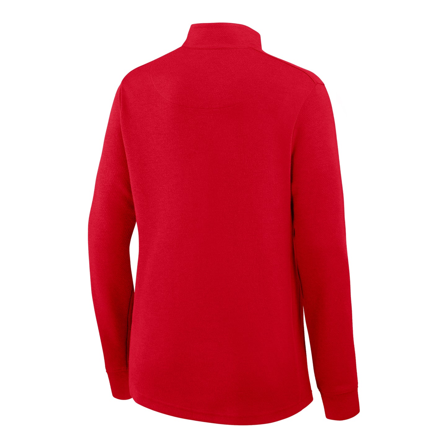 Women's Ohio State Buckeyes Nike Courtside 1/2-Zip Jacket In Scarlet - Back View