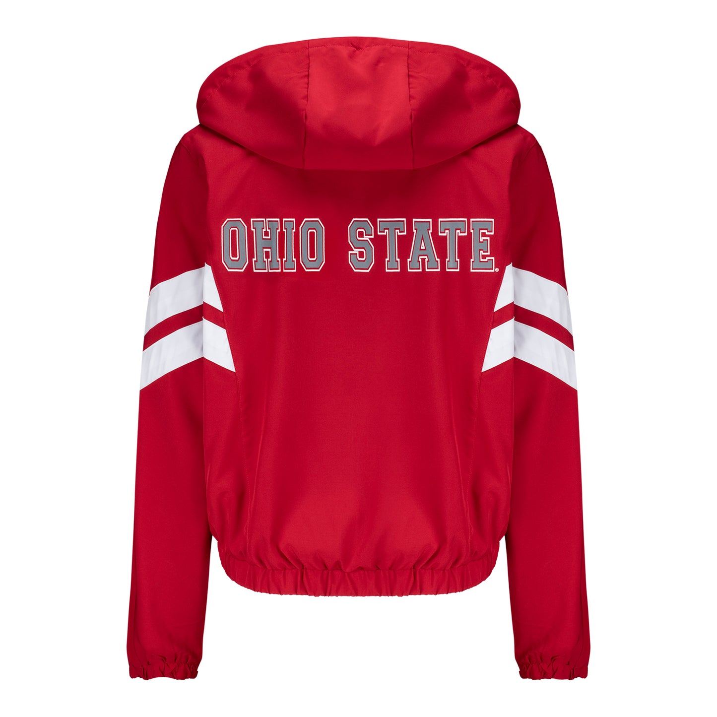 Ladies Ohio State Buckeyes Levitation Full-Zip Jacket - Back View