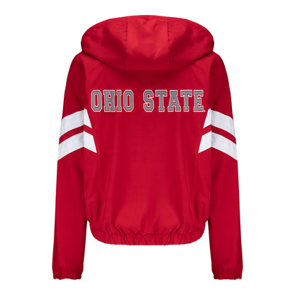 Ladies Ohio State Buckeyes Levitation Full-Zip Jacket - Back View