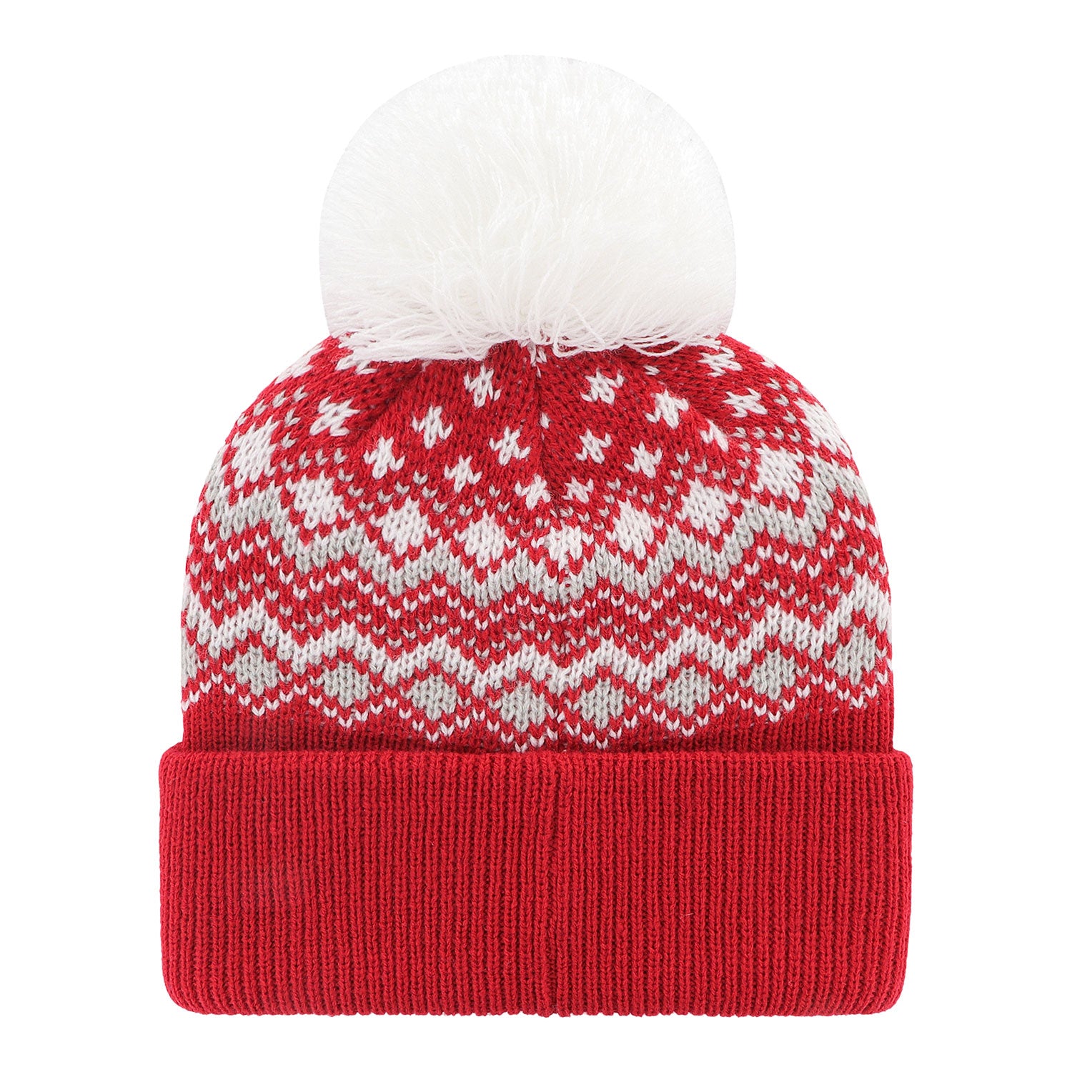 Ladies Ohio State Buckeyes Elsa Primary Logo Knit Hat - In Scarlet - Back View