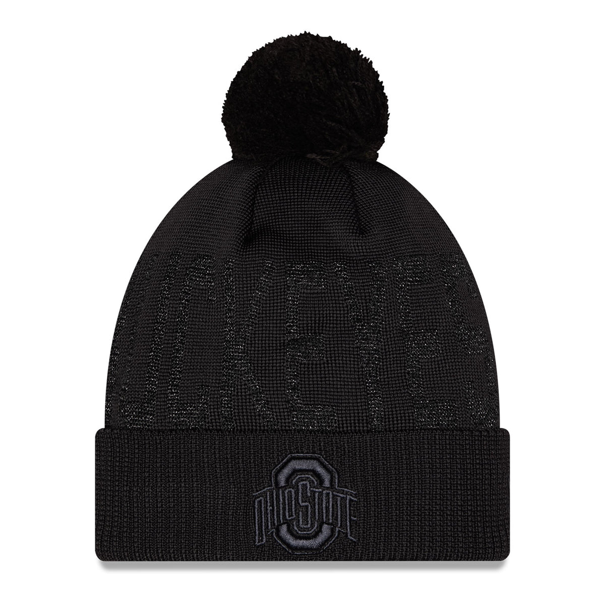 Ladies Ohio State Buckeyes New Era Tonal Shimmer Knit - Front View
