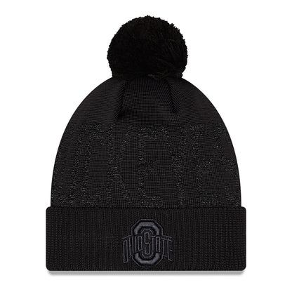 Ladies Ohio State Buckeyes New Era Tonal Shimmer Knit - Front View