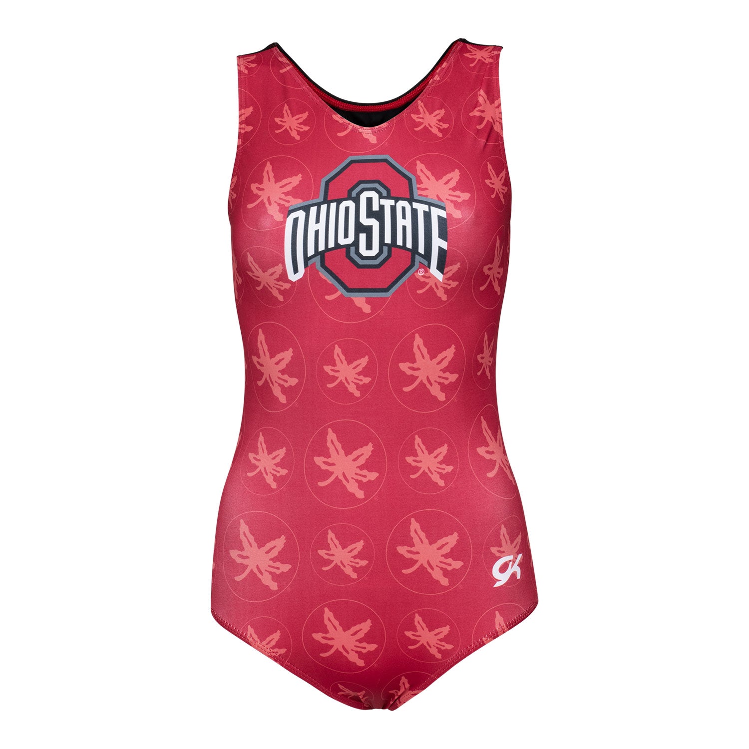Ohio State Buckeyes All Over Leotard In Scarlet - Front View