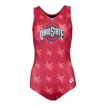 Ohio State Buckeyes All Over Leotard In Scarlet - Front View