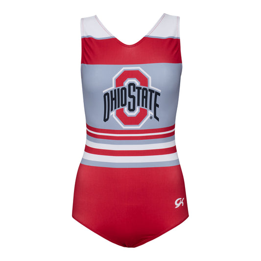 Ohio State Buckeyes GK Elite Gymnastics Leotard - Front View