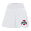 Ladies Ohio State Buckeyes White Fan Skirt