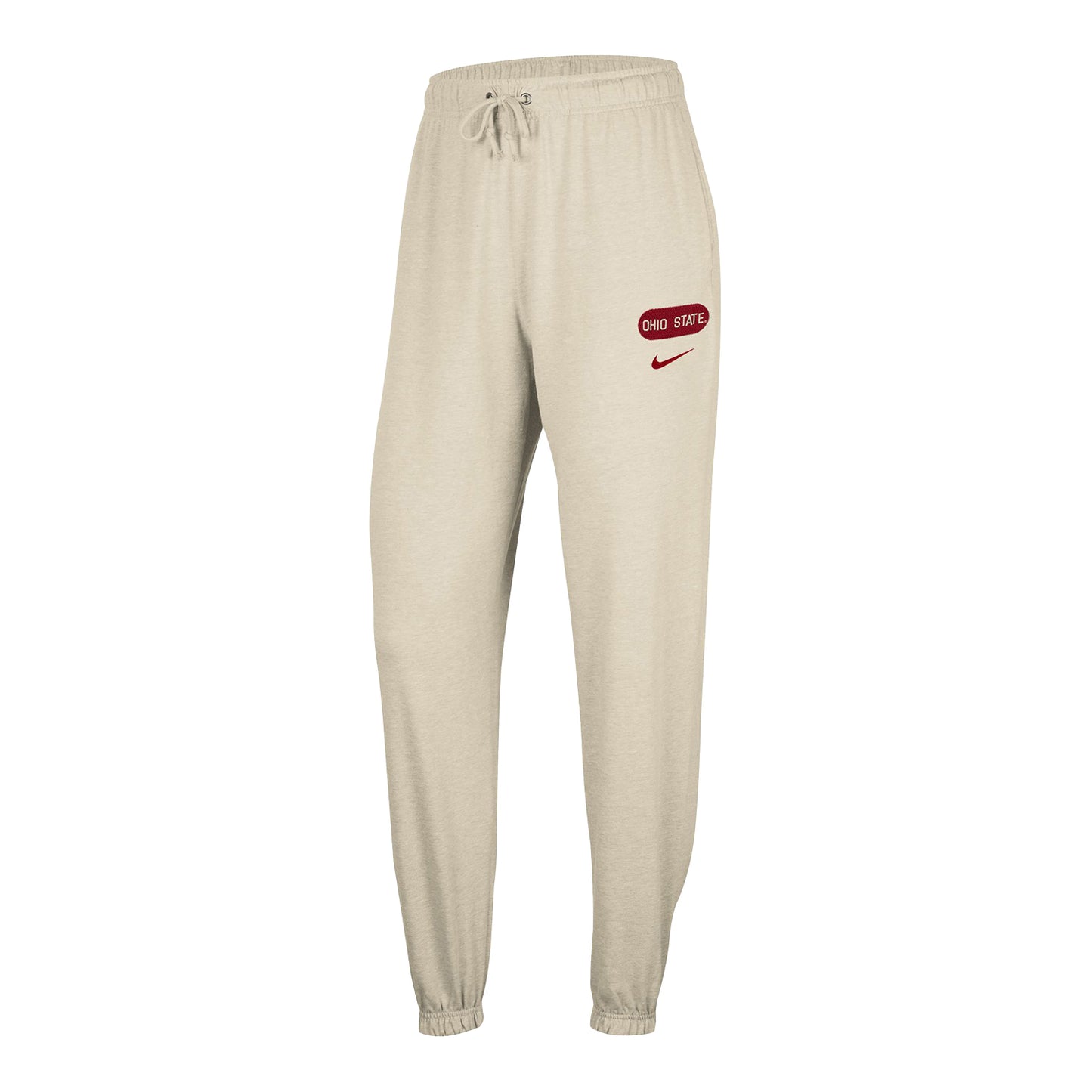 Ladies Ohio State Buckeyes Nike Gym Vintage Natural Pants - Front View