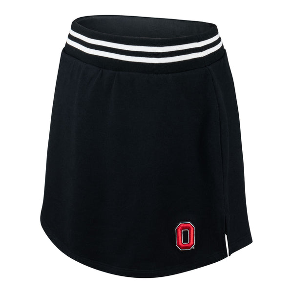 Ladies Ohio State Buckeyes Lusso Marilyn French Terry Skirt - Side View