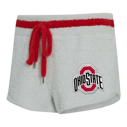 Ladies Ohio State Buckeyes Whitley Shorts In Grey - Front View
