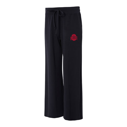 Ladies Ohio State Buckeyes Darby Sweatpants In Black - Front View