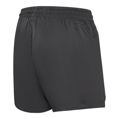 Ladies Ohio State Buckeyes Pro Standard Brutus Shorts In Black - Back View