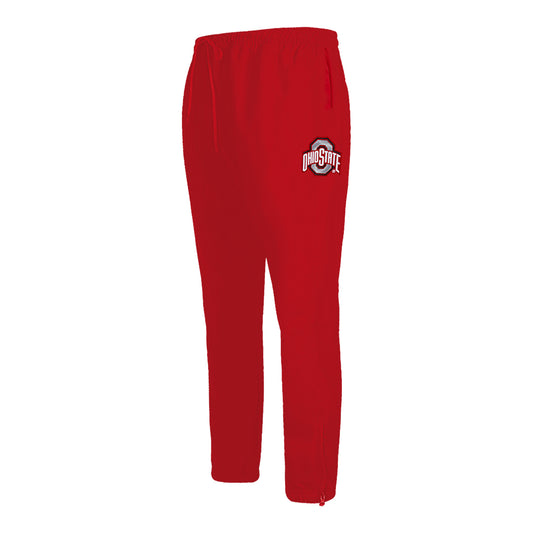 Ladies Ohio State Buckeyes Prostandard Woven Scarlet Pants In Scarlet - Front Side View