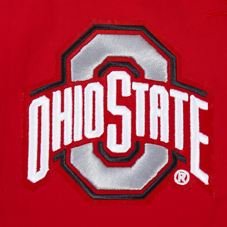 Ladies Ohio State Buckeyes Prostandard Woven Scarlet Pants In Scarlet - OSU Logo View