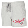 Ladies Ohio State Buckeyes Volleyball Mainstream Oatmeal Shorts