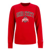 Ladies Ohio State Buckeyes University Brushed Crew Sweatshirt