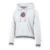 Ladies Ohio State Buckeyes White Higher Ed Hooded Sweatshirt