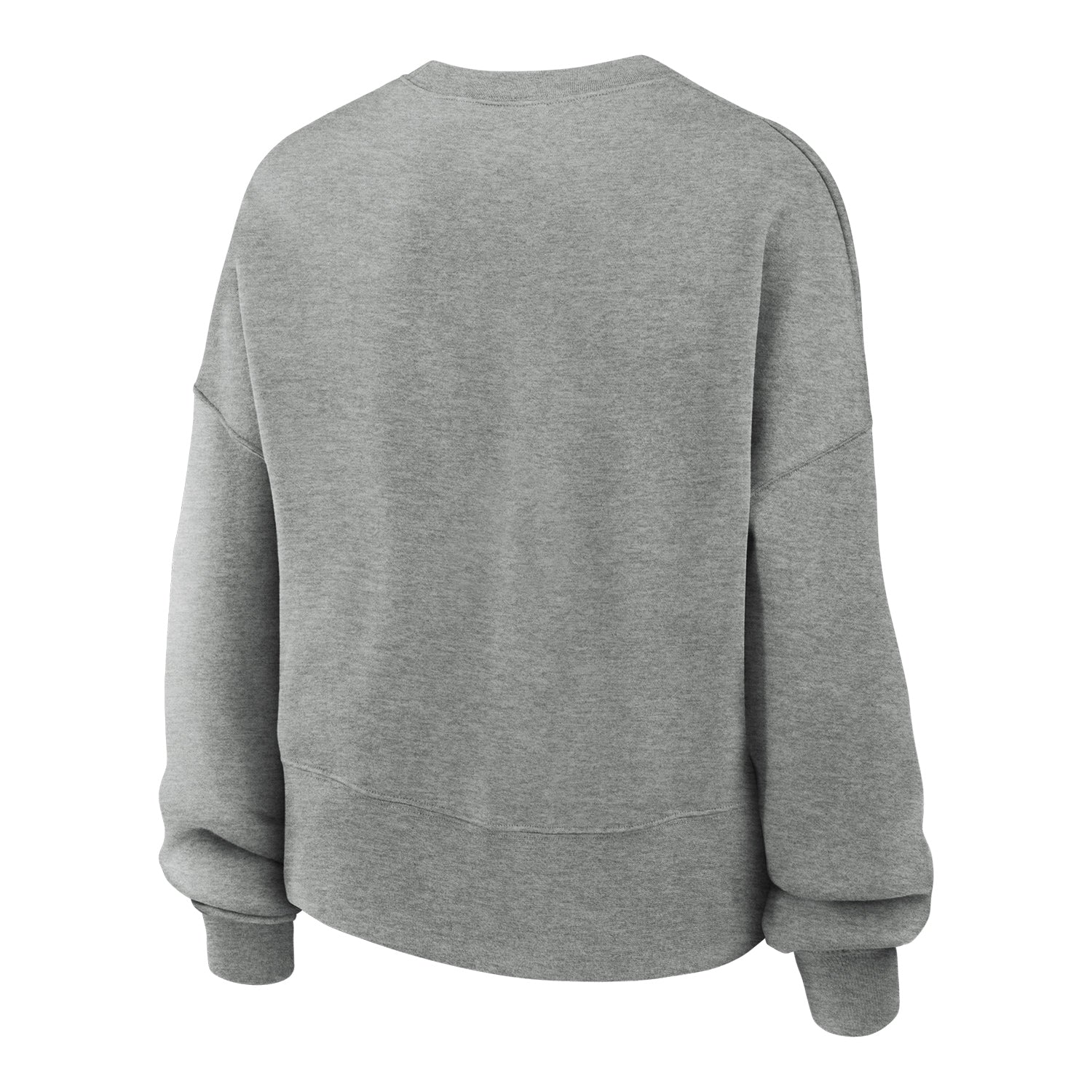 Ladies Ohio State Buckeyes Nike Primary Logo Gray Crewneck Sweatshirt - Back View