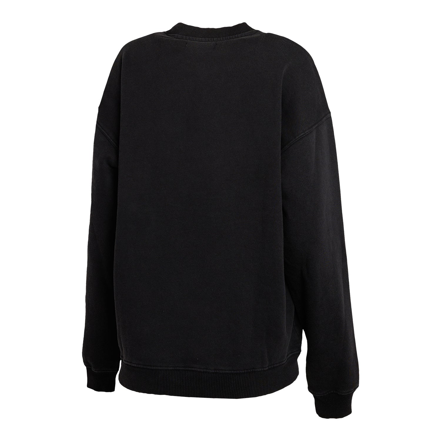 Ladies Ohio State Buckeyes WEAR Buckeye Nation Crewneck Sweatshirt In Black - Back View