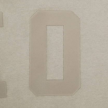 Ladies Ohio State Buckeyes Prostandard Primary Logo Our Honor Defend Crewneck Sweatshirt In Tan - Material View