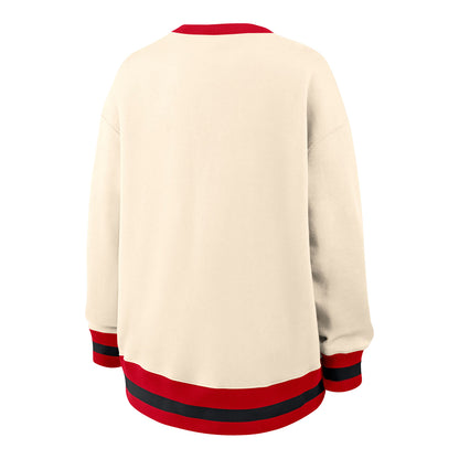 Ladies Ohio State Buckeyes Nike Legacy Oversized Crewneck - Back View