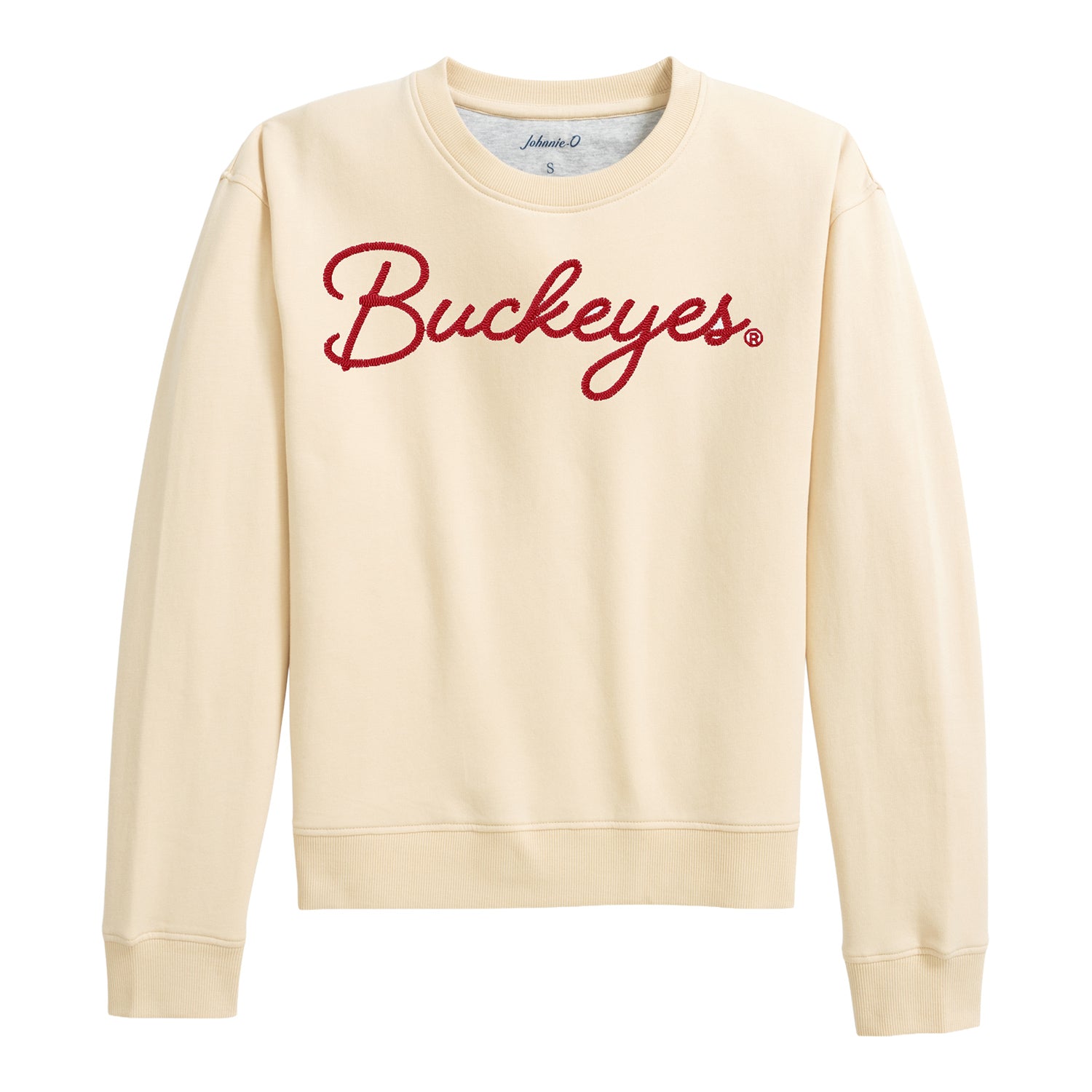 Ladies Ohio State Buckeyes Johnnie-O Penny Crewneck - Front View
