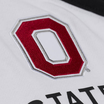 Ladies Ohio State Buckeyes M&N Head Coach Raglan Sweatshirt - Block O