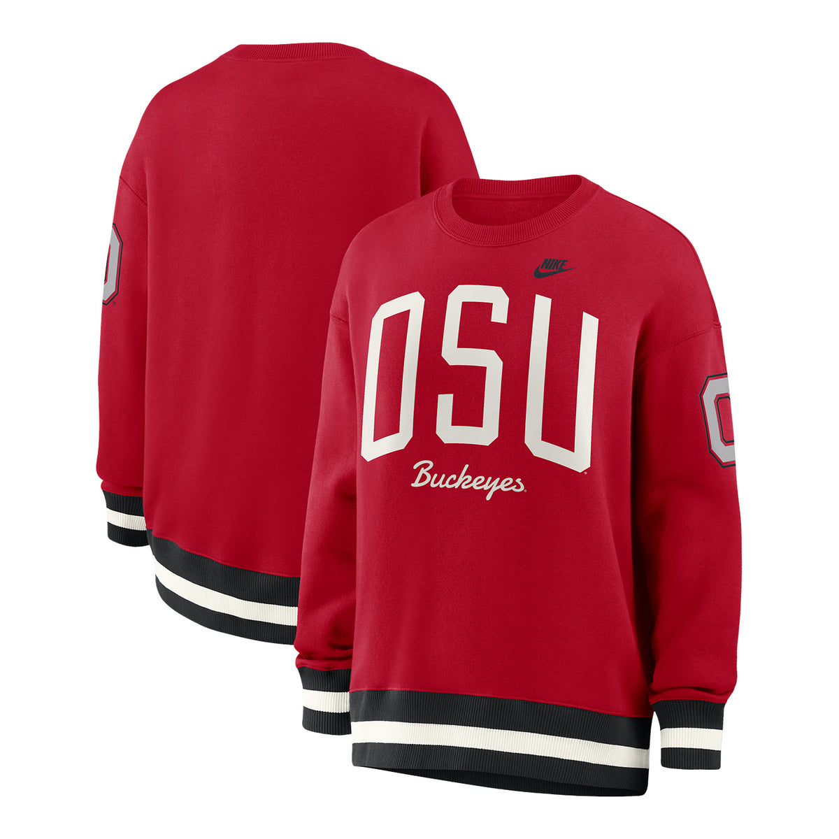 Women's Ohio State Buckeyes Nike Oversized Legacy Arch Phoenix Sweatshirt