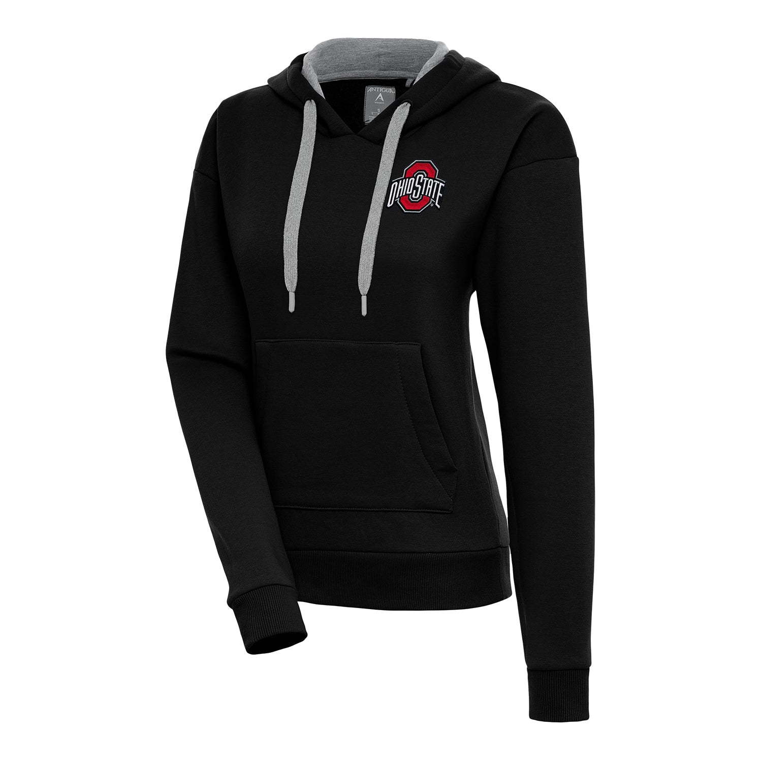 Ladies Ohio State Buckeyes Victory Black Sweatshirt - Front View