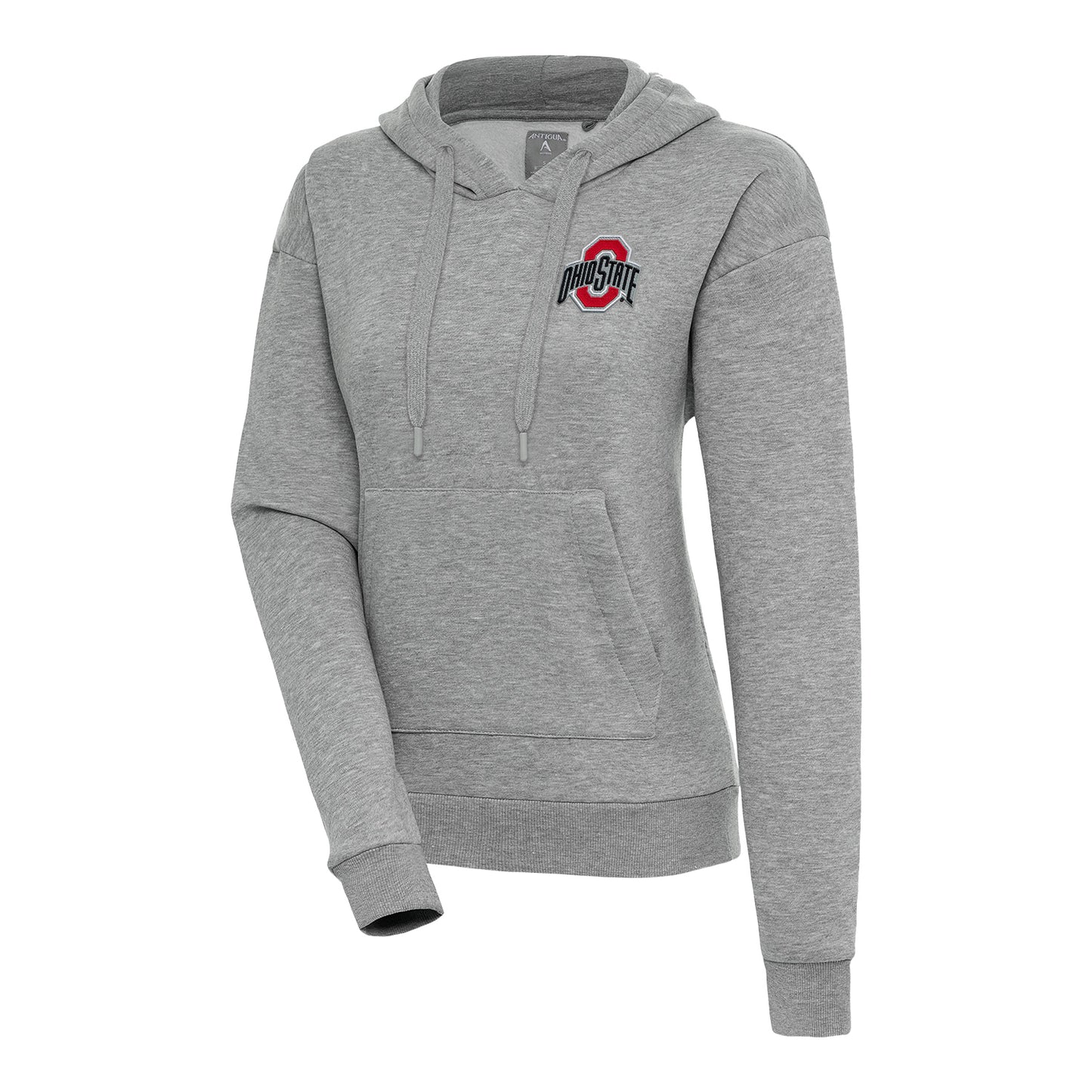 Ladies Ohio State Buckeyes Victory Gray Sweatshirt - Front View