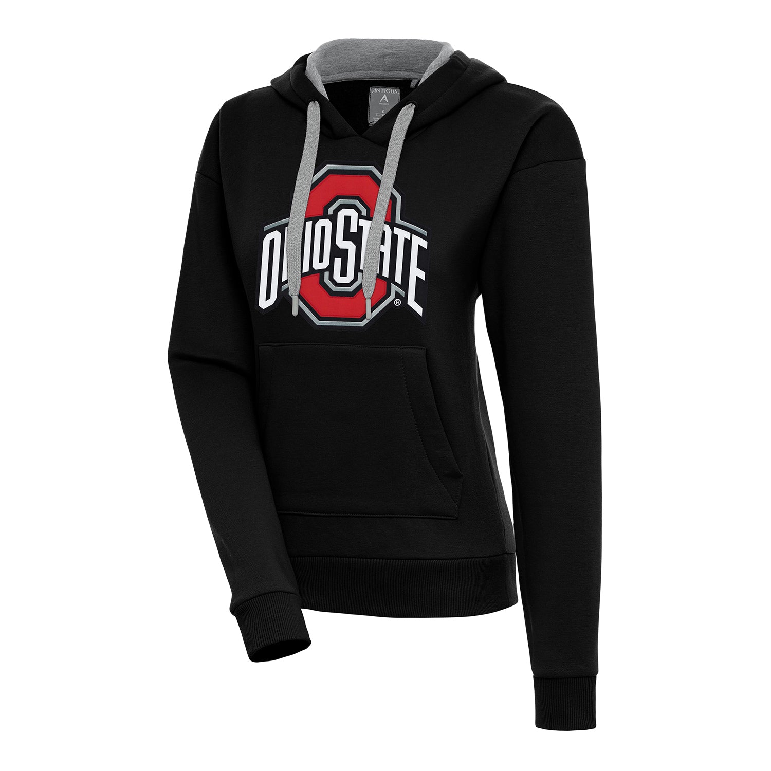 Ladies Ohio State Buckeyes Victory Black Sweatshirt - Front View