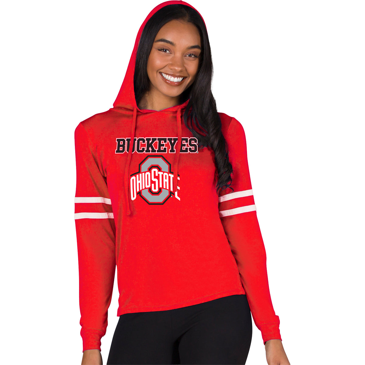 Women's Ohio State Buckeyes Concepts Sport Marathon Hooded Top