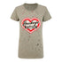 Ladies Ohio State Buckeyes Nation Paint T-Shirt - In Gray - Front View
