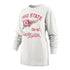 Ladies Ohio State Buckeyes Pine Top Old Standard White Long Sleeve T-Shirt - In White - Front View