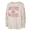 Ladies Ohio State Buckeyes Cloud Nine Soa Cream T-Shirt - Front View