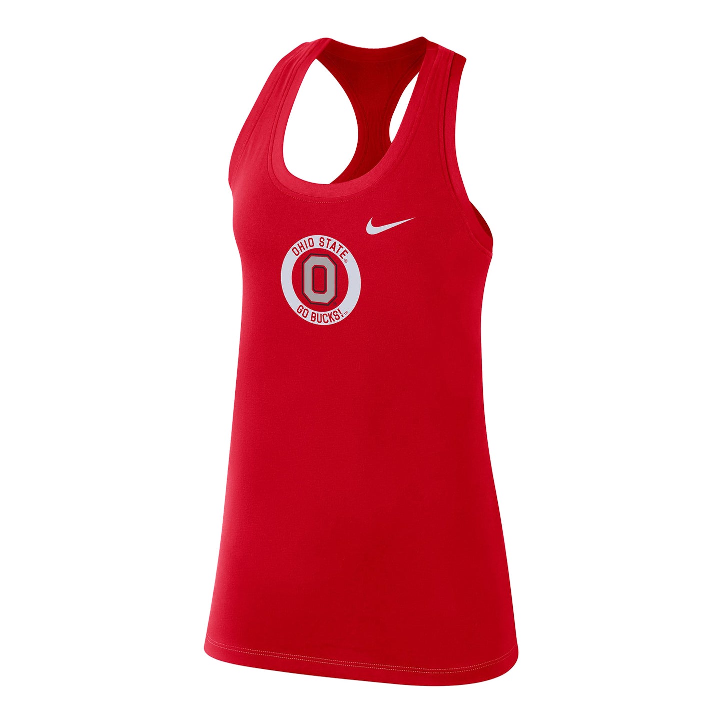 Ladies Ohio State Buckeyes Nike Modern Scarlet Tank Top - Front View