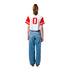Ladies Ohio State Buckeyes Baseball Script White Cropped Jersey - Back View