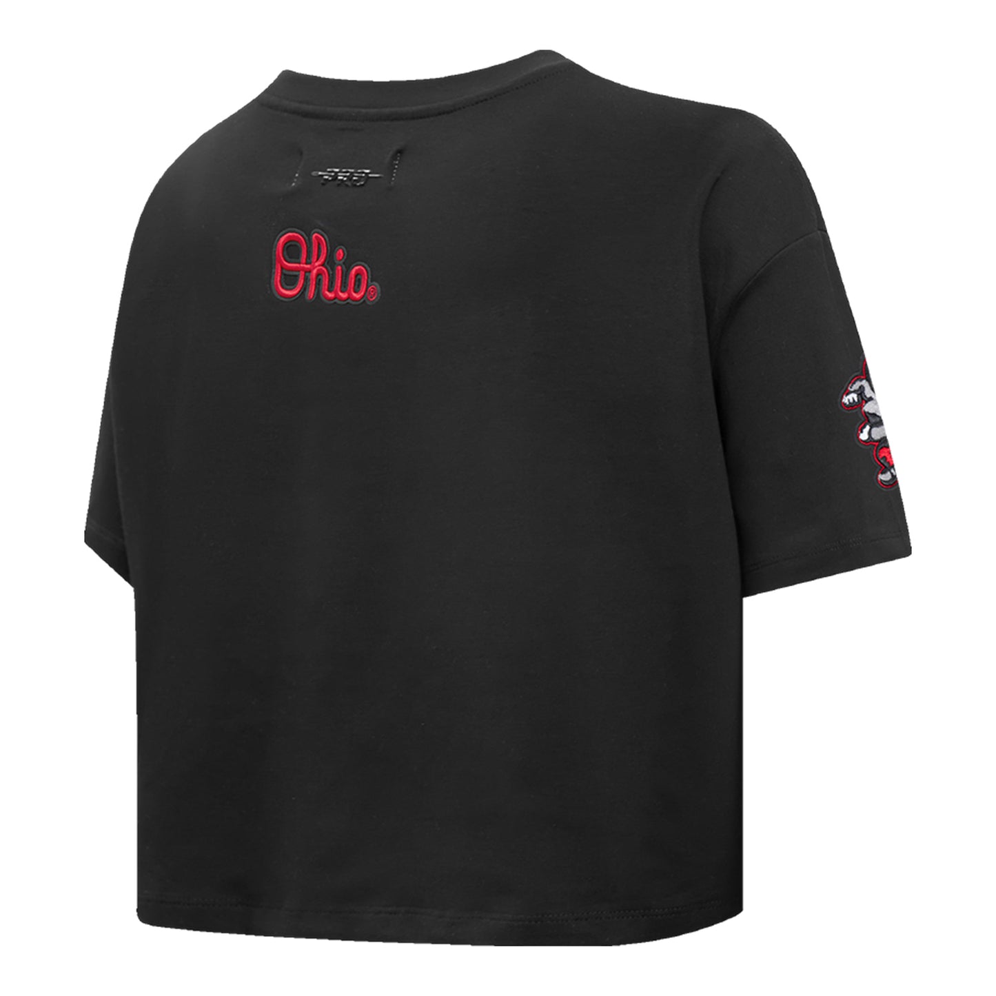 Ladies Ohio State Buckeyes Pro Standard Wordmark T-Shirt - Alternate Back View