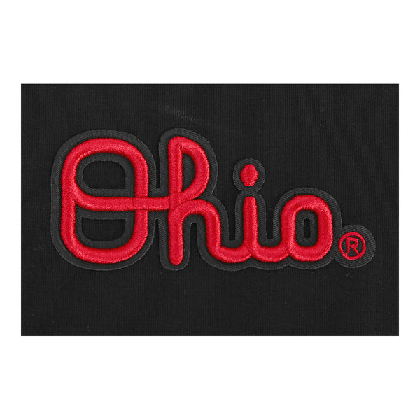 Ladies Ohio State Buckeyes Pro Standard Wordmark T-Shirt - Detail View