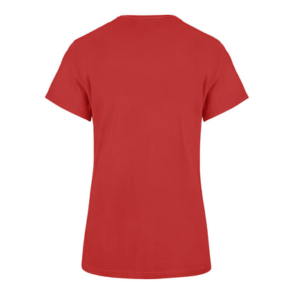 Ladies Ohio State Buckeyes 47 Brand Believer T-Shirt In Red - Back View