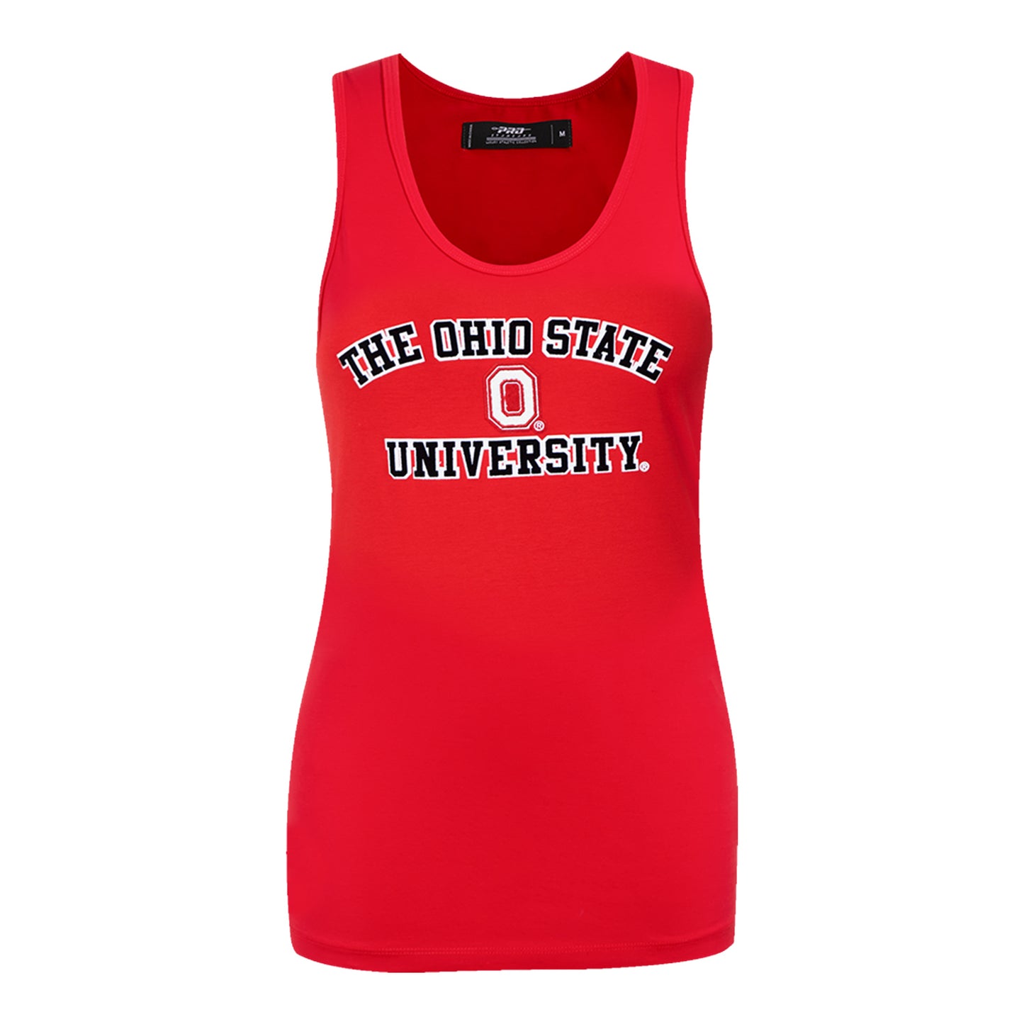 Ladies Ohio State Buckeyes Pro Standard Block O Tank Top In Scarlet - Front View