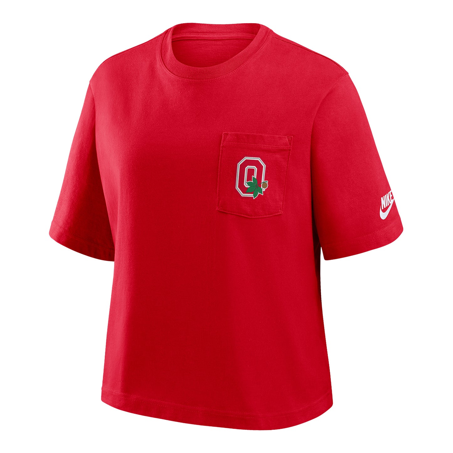 Women's Ohio State Buckeyes Nike Pocket Boxy Tee - Front