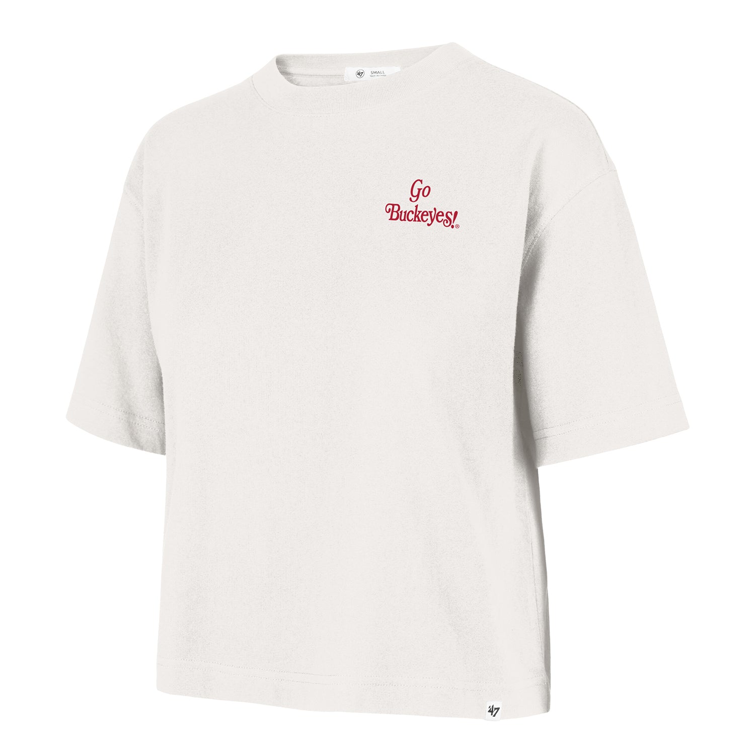 Ladies Ohio State Buckeyes 47 Brand Reed City T-Shirt - Front