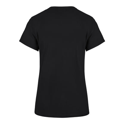Ladies Ohio State Buckeyes 47 Brand Helmet T-Shirt In Black - Back View